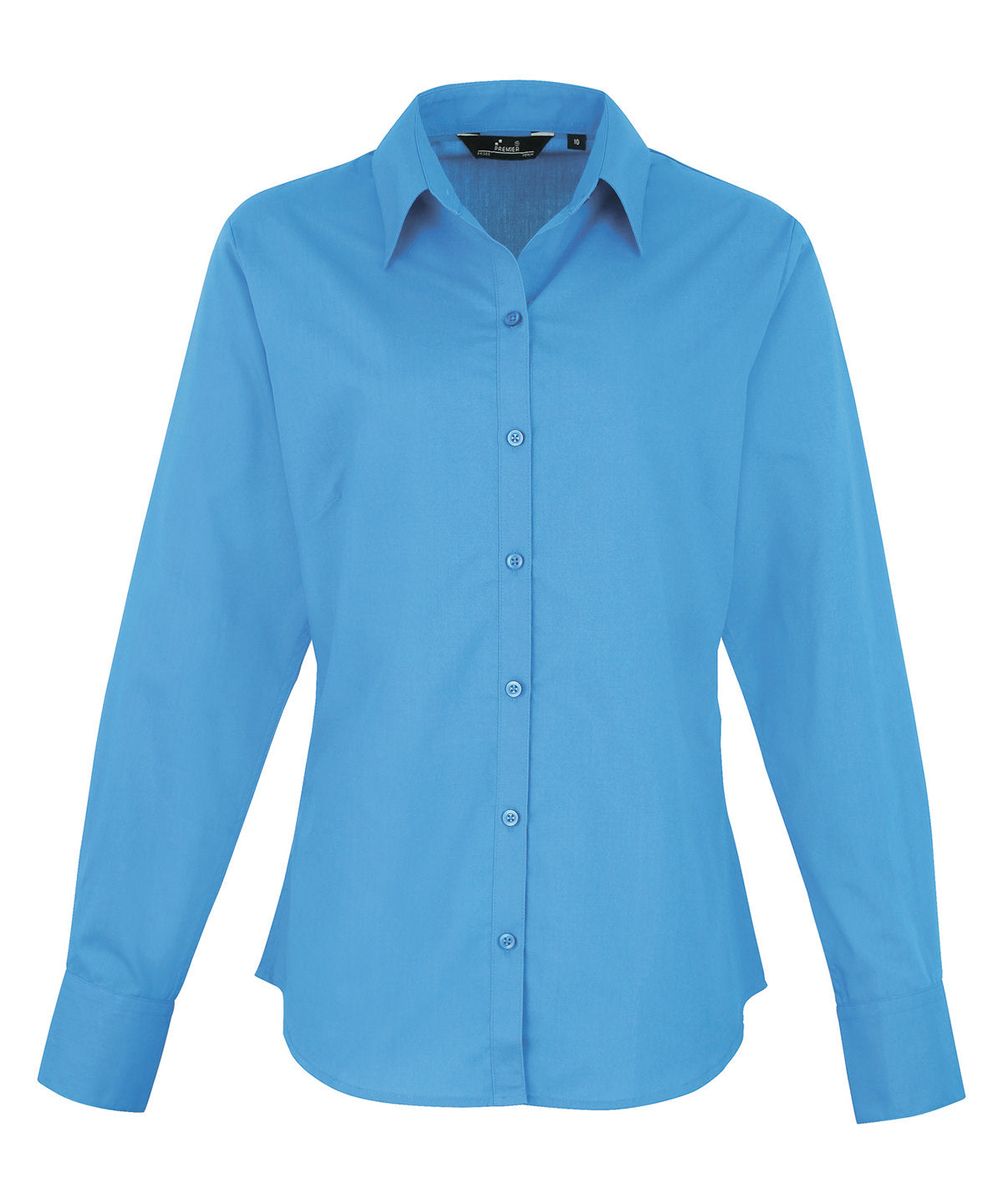 Premier Women's Poplin Long Sleeve Blouse Garment – Custom Embroidered & Printed Blouses
