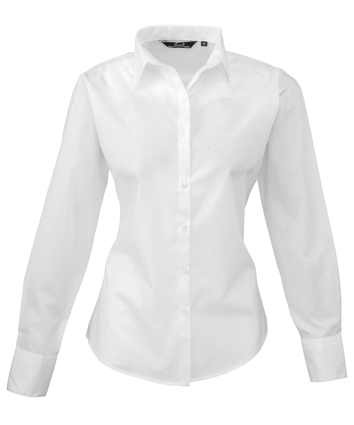 Premier Women's Poplin Long Sleeve Blouse Garment – Custom Embroidered & Printed Blouses