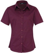 Premier Women's Short Sleeve Poplin Blouse Garment – Custom Embroidered & Printed Blouses