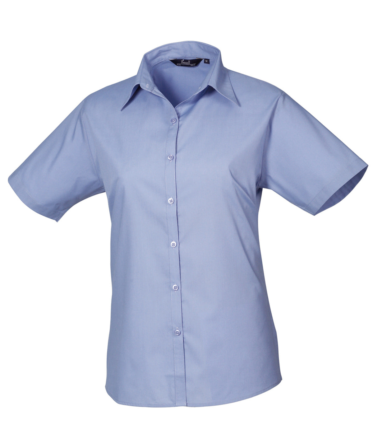 Premier Women's Short Sleeve Poplin Blouse Garment – Custom Embroidered & Printed Blouses