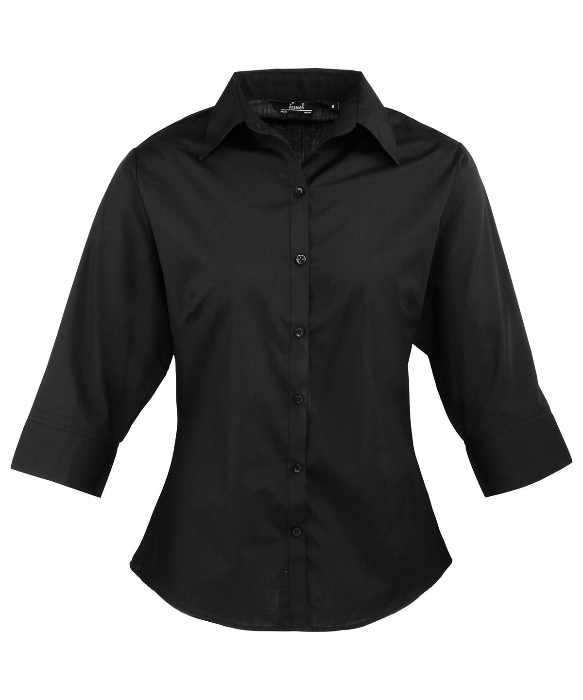 Premier Women's ¾ Sleeve Poplin Blouse Garment – Custom Embroidered & Printed Blouses