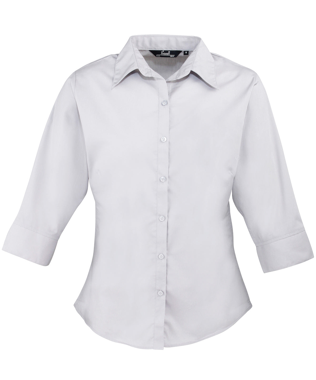 Premier Women's ¾ Sleeve Poplin Blouse Garment – Custom Embroidered & Printed Blouses