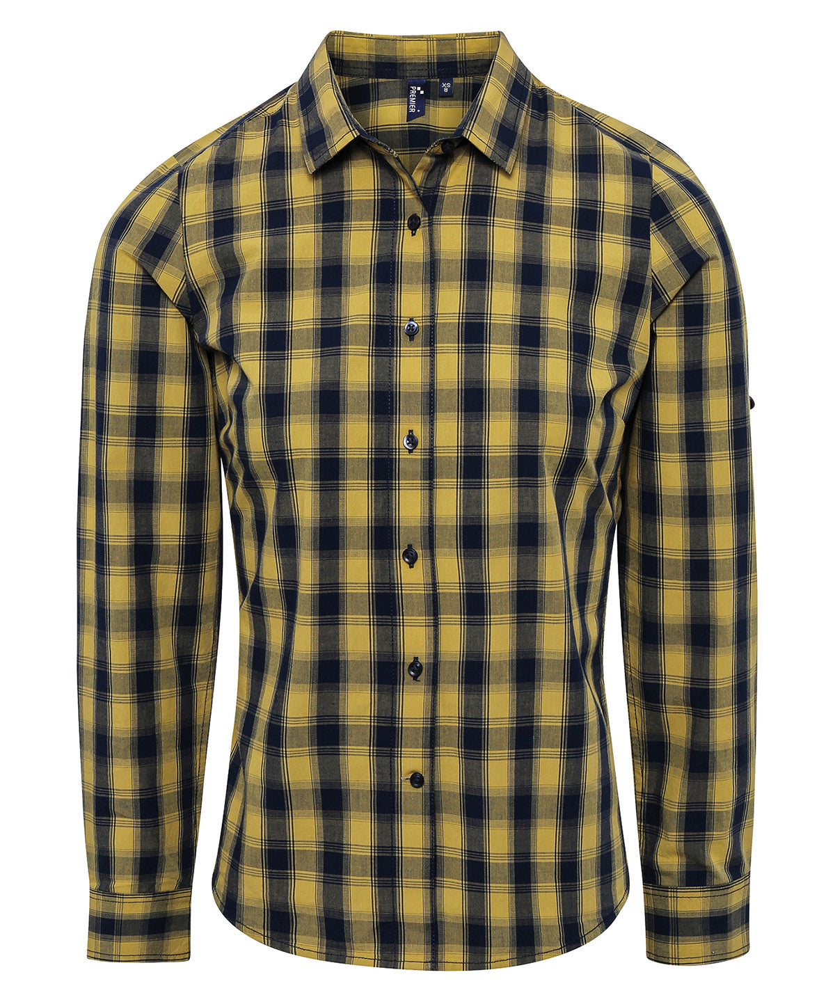 Premier Women's Mulligan Check Cotton Long Sleeve Shirt – Custom Embroidered & Printed Shirts