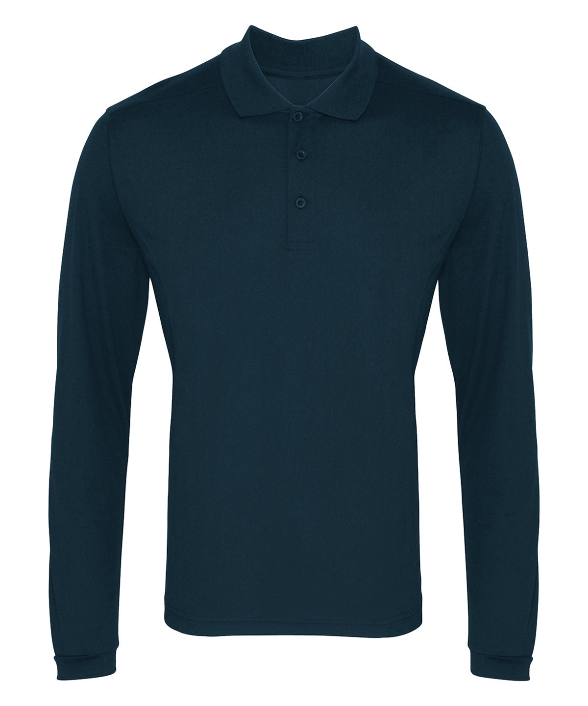 Premier Long Sleeve Coolchecker® Piqué Polo Shirt – Custom Embroidered & Printed Polo Shirts