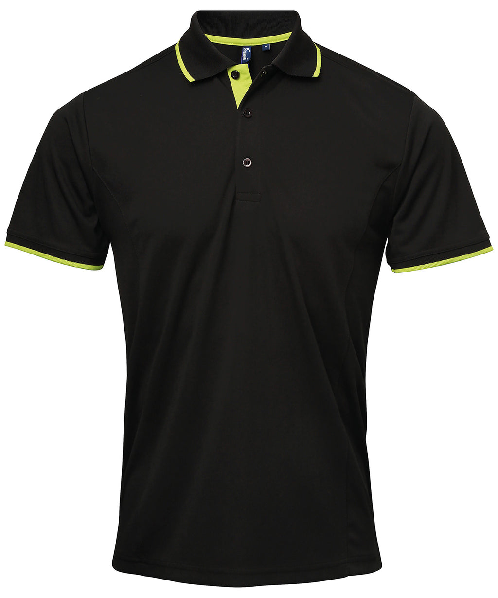 Premier Contrast Coolchecker® Polo Shirt – Custom Embroidered & Printed Polo Shirts