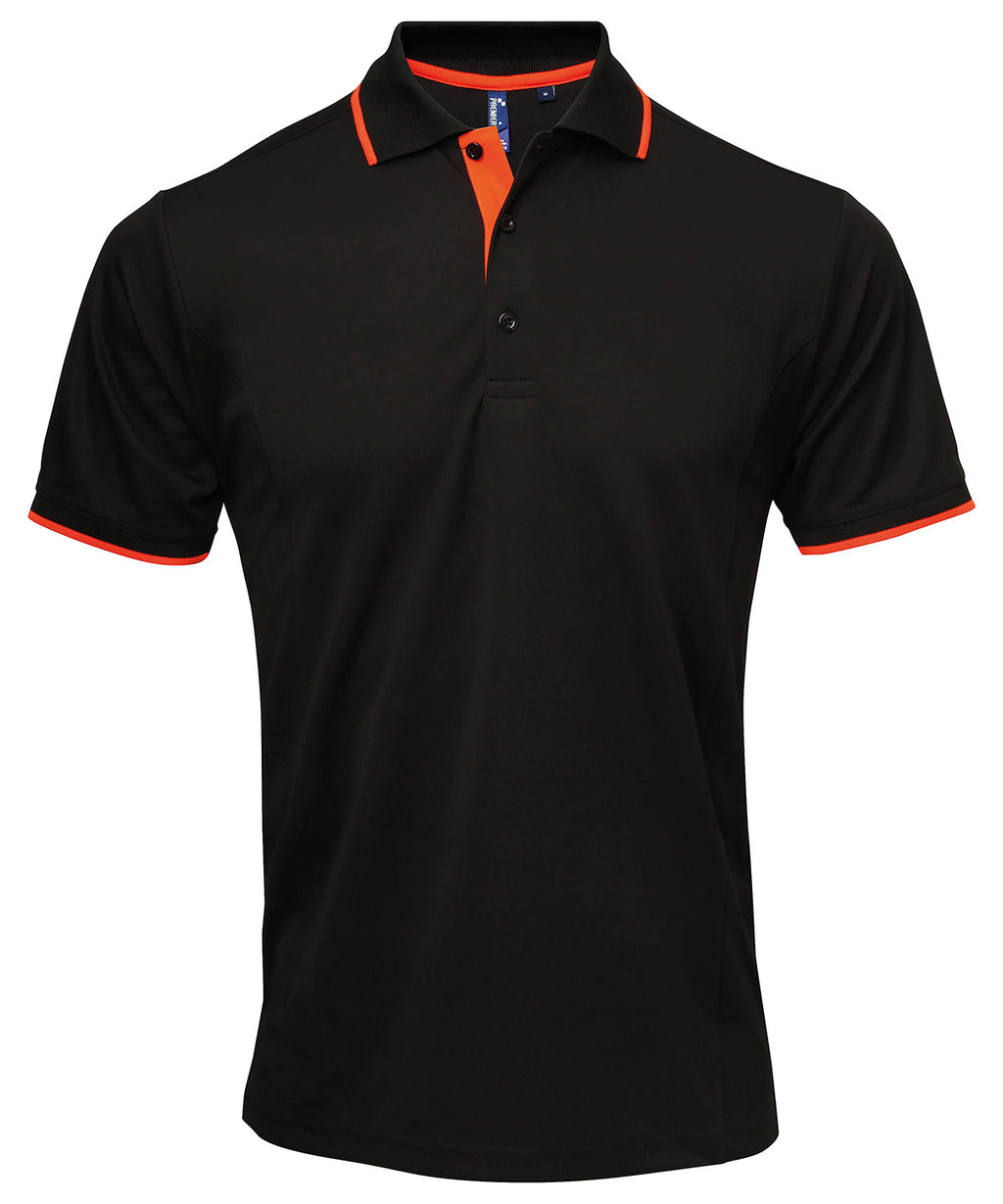 Premier Contrast Coolchecker® Polo Shirt – Custom Embroidered & Printed Polo Shirts