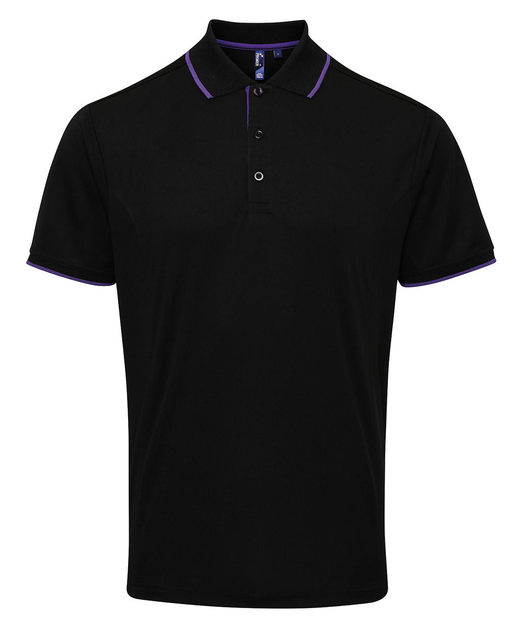 Premier Contrast Coolchecker® Polo Shirt – Custom Embroidered & Printed Polo Shirts