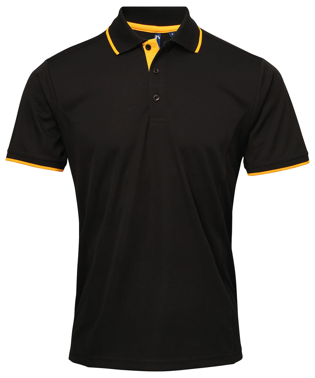 Premier Contrast Coolchecker® Polo Shirt – Custom Embroidered & Printed Polo Shirts