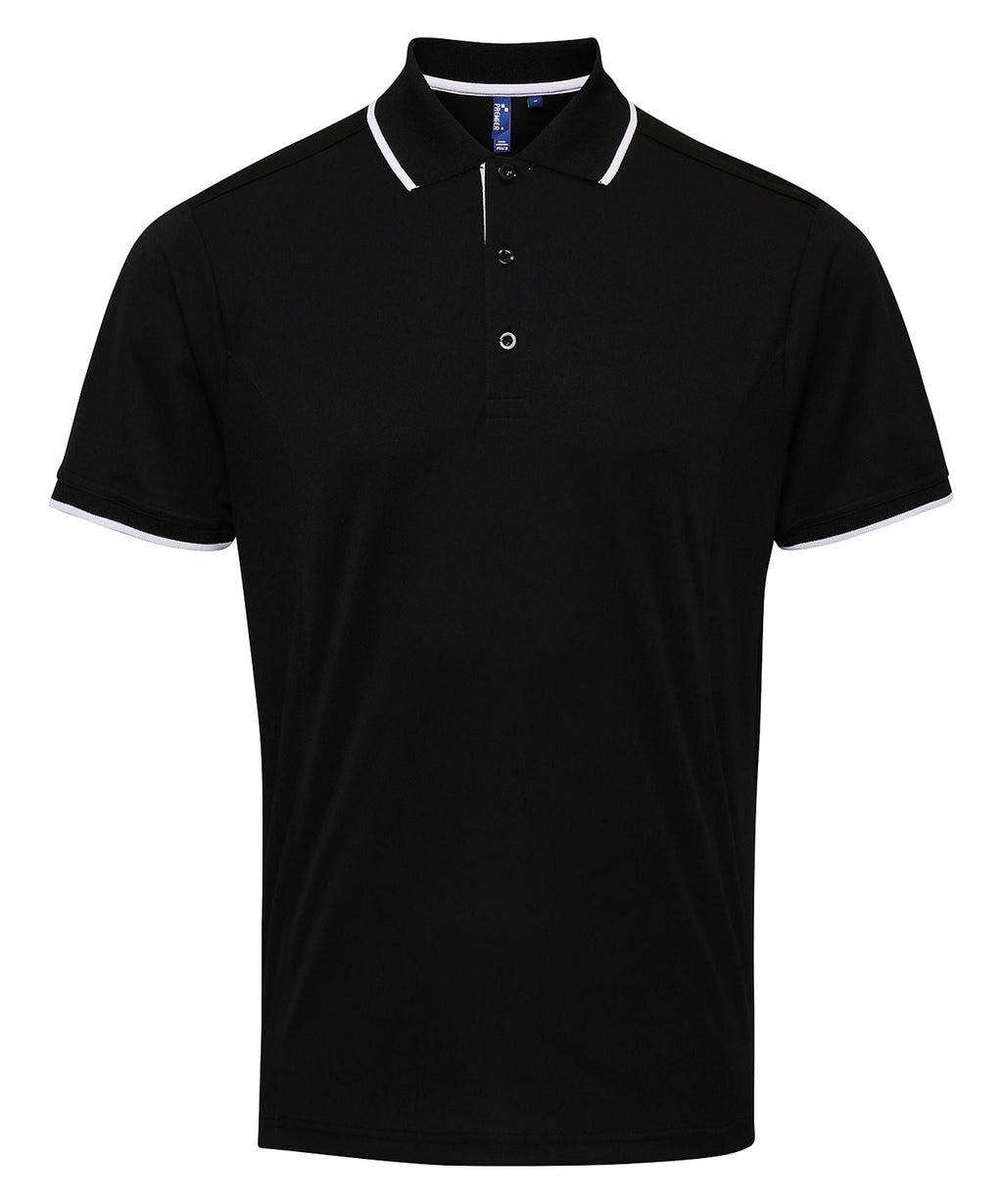 Premier Contrast Coolchecker® Polo Shirt – Custom Embroidered & Printed Polo Shirts