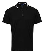 Premier Contrast Coolchecker® Polo Shirt – Custom Embroidered & Printed Polo Shirts