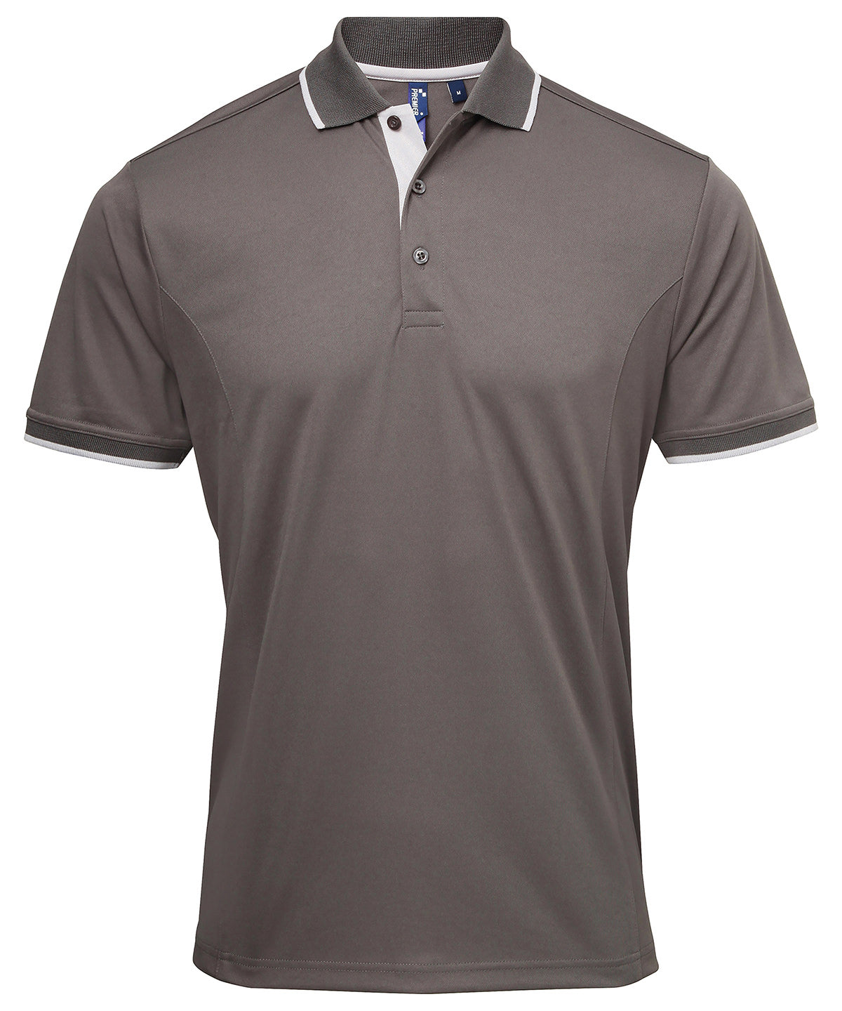Premier Contrast Coolchecker® Polo Shirt – Custom Embroidered & Printed Polo Shirts