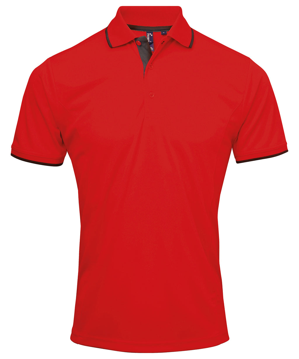 Premier Contrast Coolchecker® Polo Shirt – Custom Embroidered & Printed Polo Shirts