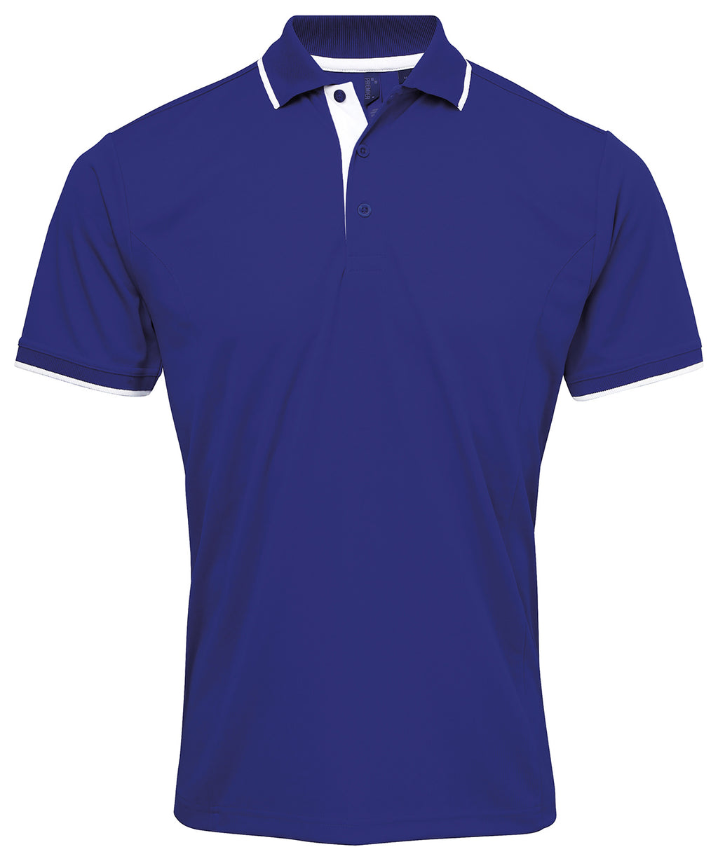 Premier Contrast Coolchecker® Polo Shirt – Custom Embroidered & Printed Polo Shirts