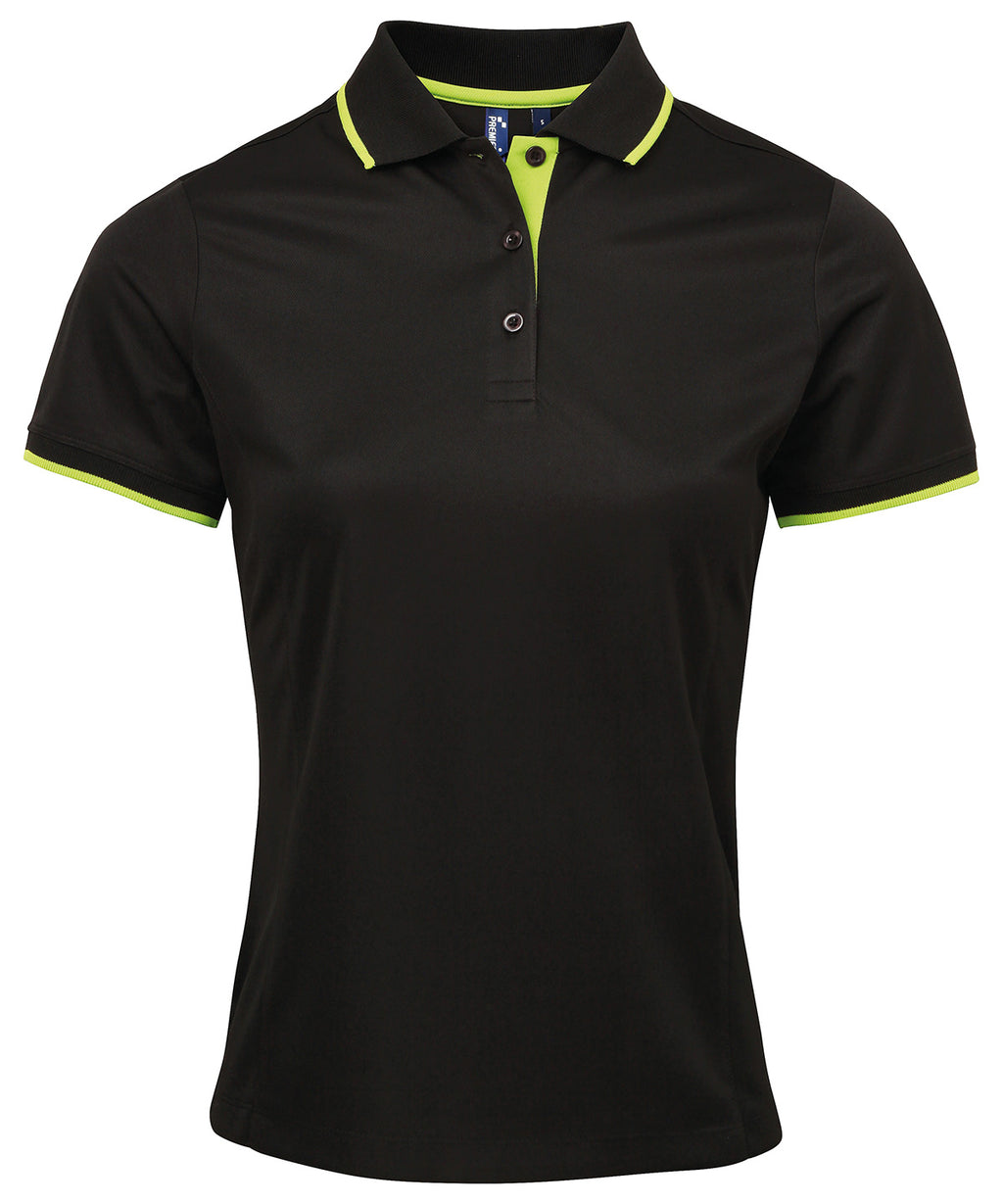 Premier Women's Contrast Coolchecker® Polo Shirt – Custom Embroidered & Printed Polo Shirts