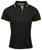 Premier Women's Contrast Coolchecker® Polo Shirt – Custom Embroidered & Printed Polo Shirts