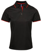 Premier Women's Contrast Coolchecker® Polo Shirt – Custom Embroidered & Printed Polo Shirts