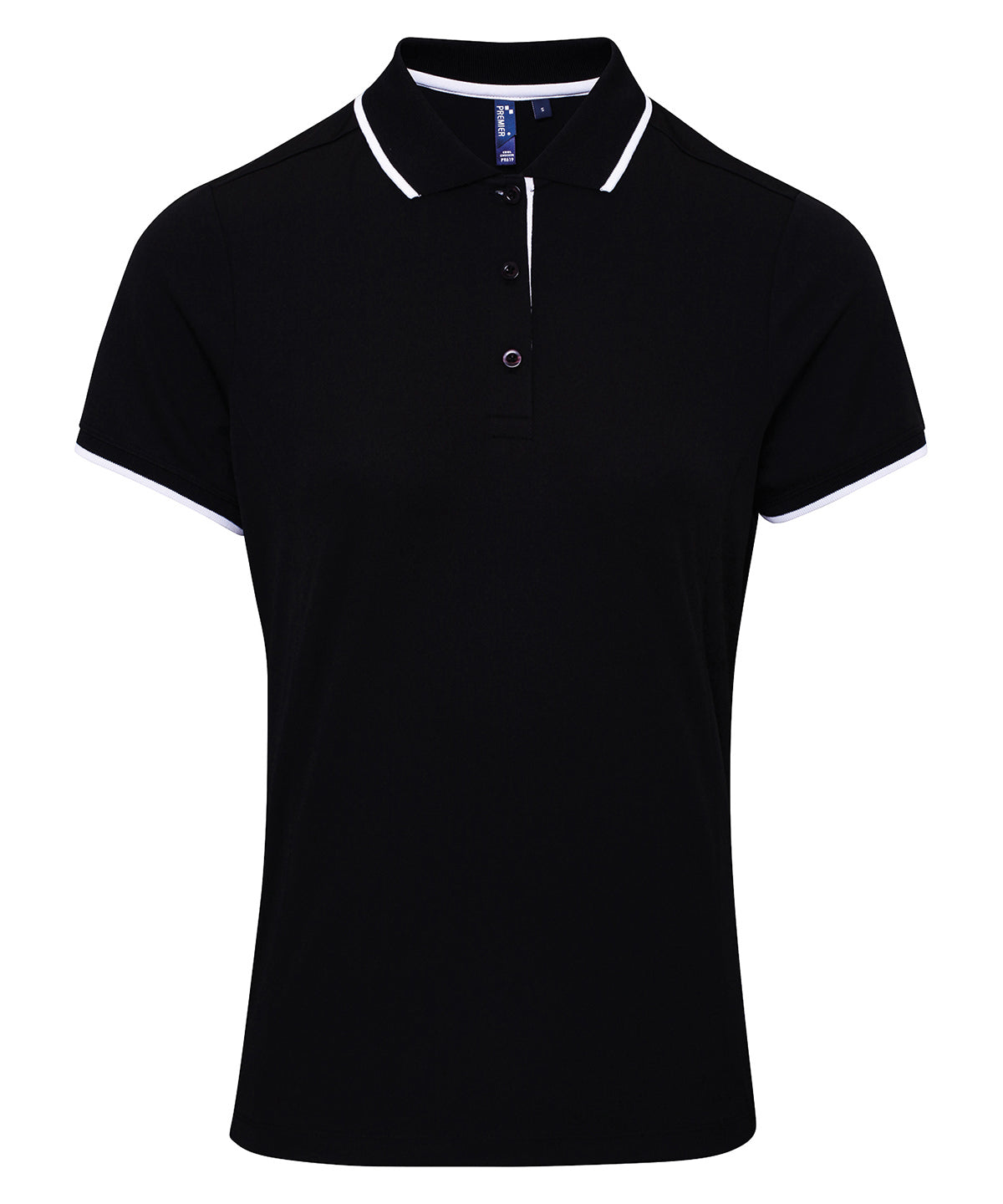Premier Women's Contrast Coolchecker® Polo Shirt – Custom Embroidered & Printed Polo Shirts