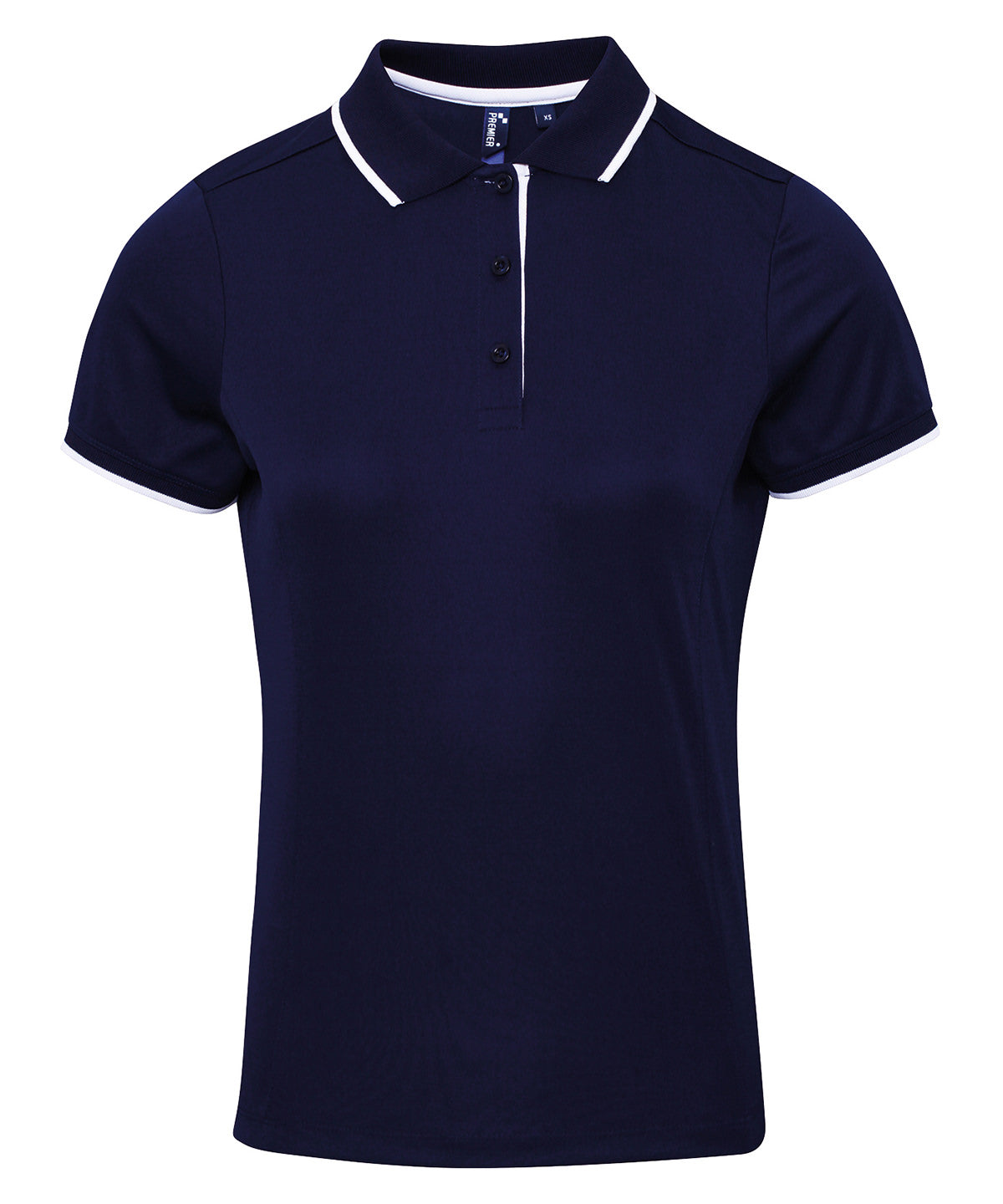 Premier Women's Contrast Coolchecker® Polo Shirt – Custom Embroidered & Printed Polo Shirts