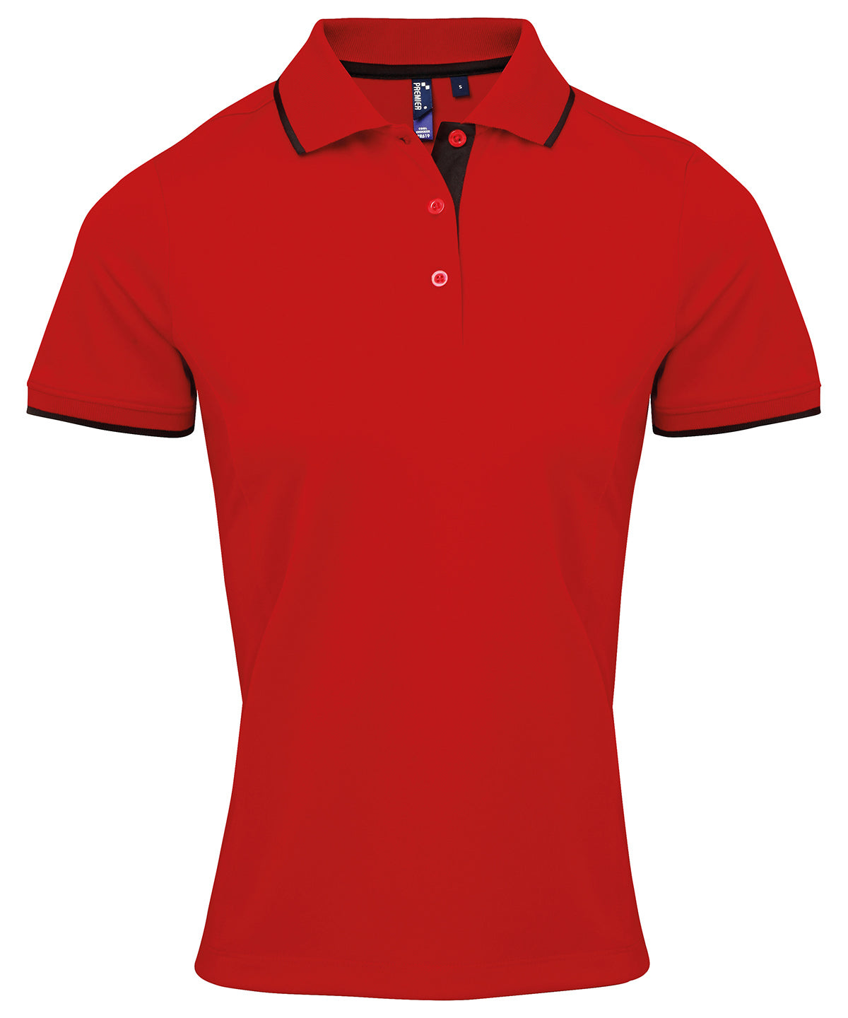 Premier Women's Contrast Coolchecker® Polo Shirt – Custom Embroidered & Printed Polo Shirts