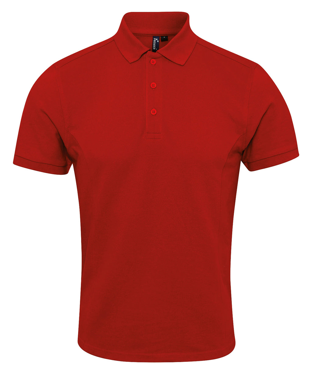 Premier Coolchecker® Plus Piqué Polo Shirt – Custom Embroidered & Printed Polo Shirts