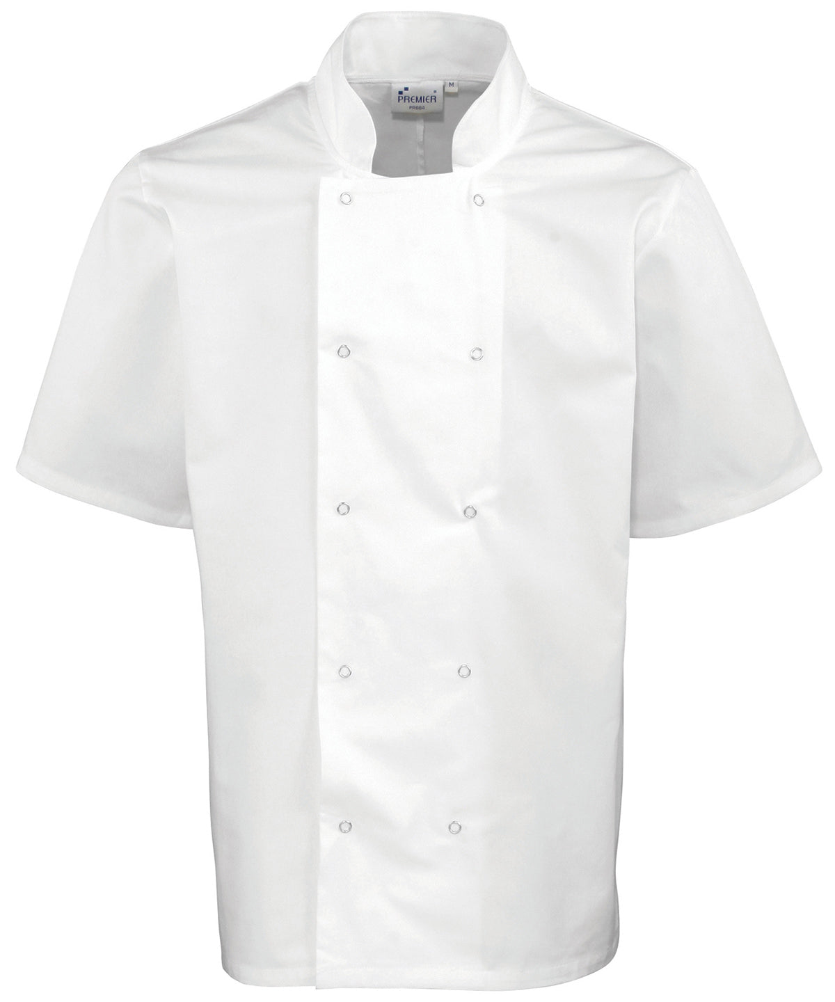 Premier Studded Front Short Sleeve Chef's Jacket Garment – Custom Embroidered & Printed Chef Jackets