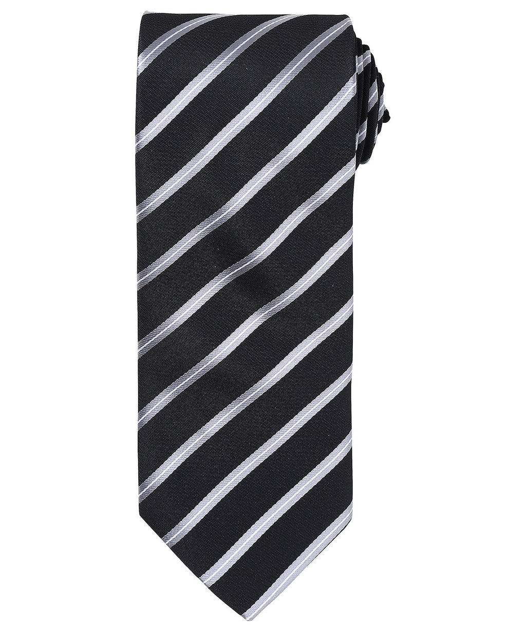 Premier Sports Stripe Tie Garment – Custom Embroidered & Printed Ties