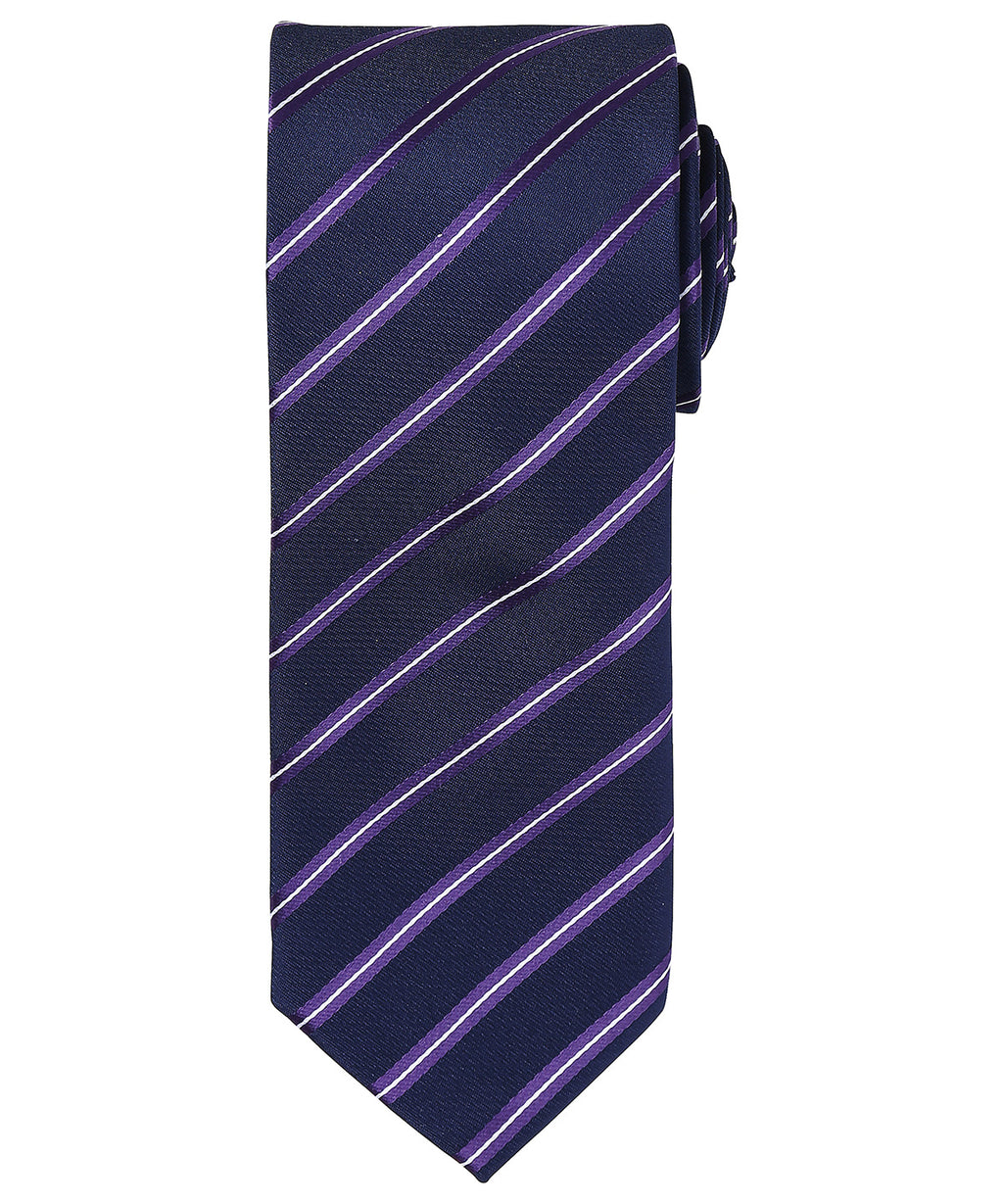 Premier Sports Stripe Tie Garment – Custom Embroidered & Printed Ties