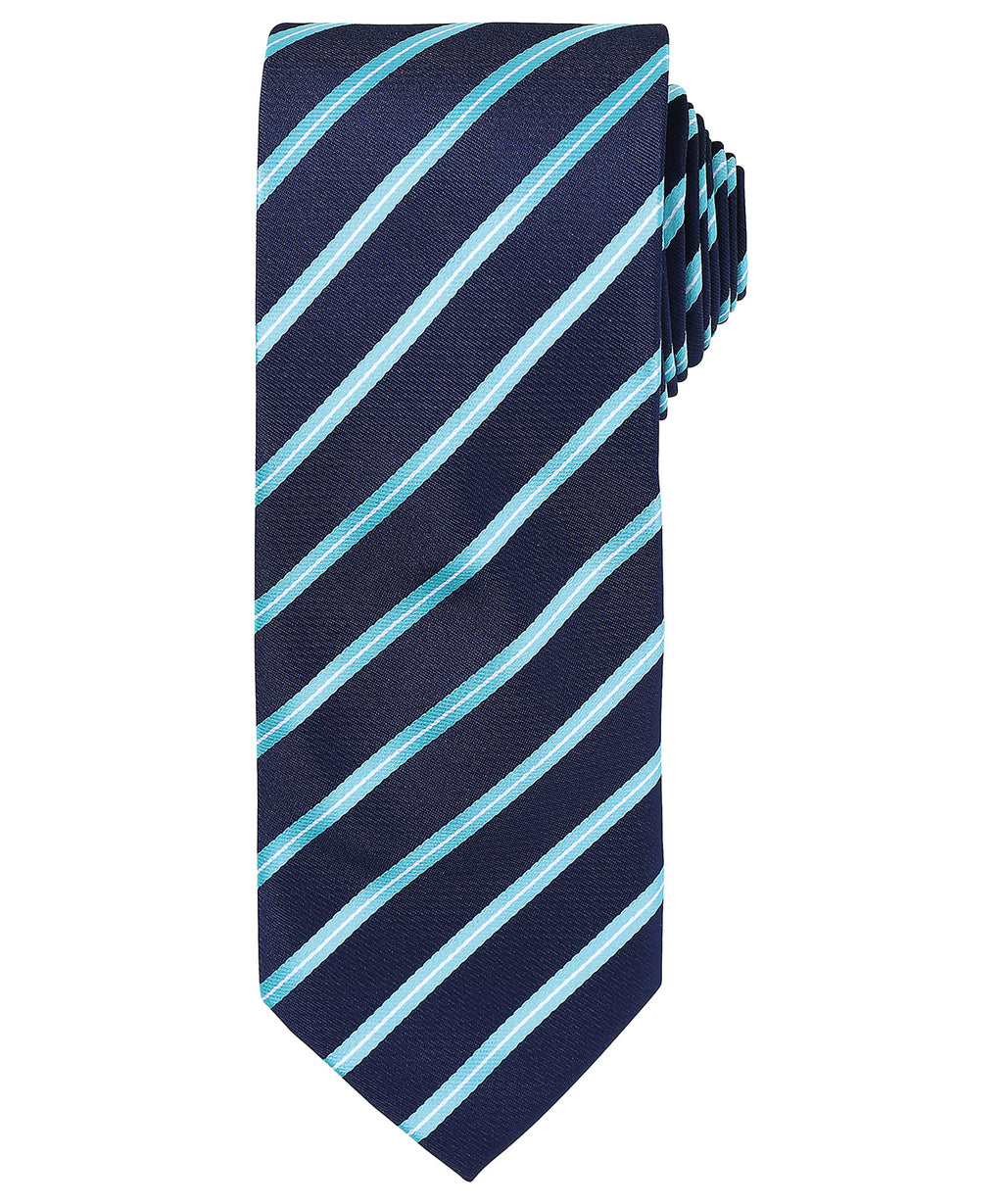 Premier Sports Stripe Tie Garment – Custom Embroidered & Printed Ties