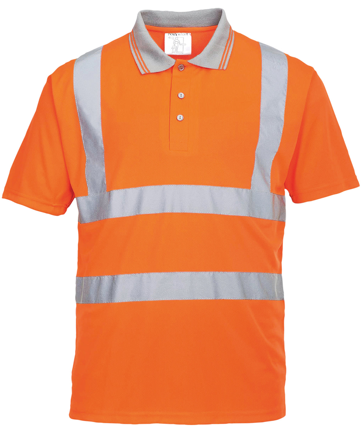 Portwest Hi-vis Short Sleeved Polo (S477/RT22) – Custom Embroidered & Printed Polo Shirts