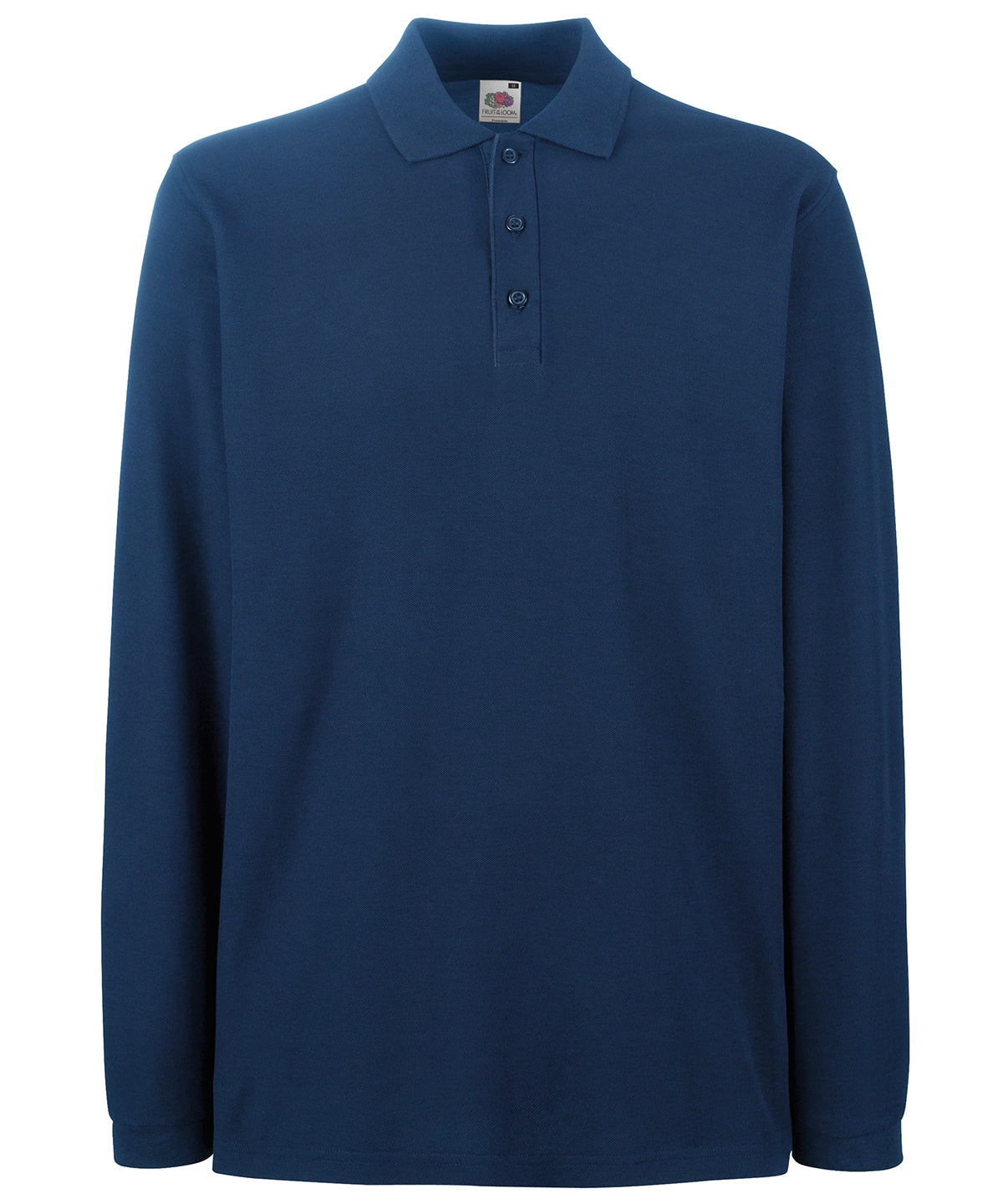 Fruit of the Loom Premium Long Sleeve Polo Shirt – Custom Embroidered & Printed Polo Shirts