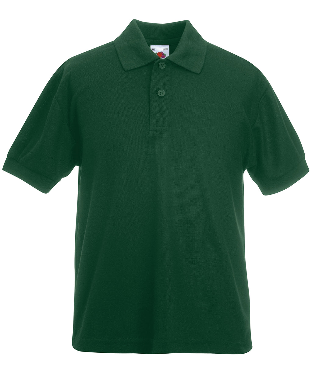 Fruit of the Loom Kids 65/35 Piqué Polo Shirt – Custom Embroidered & Printed Polo Shirts