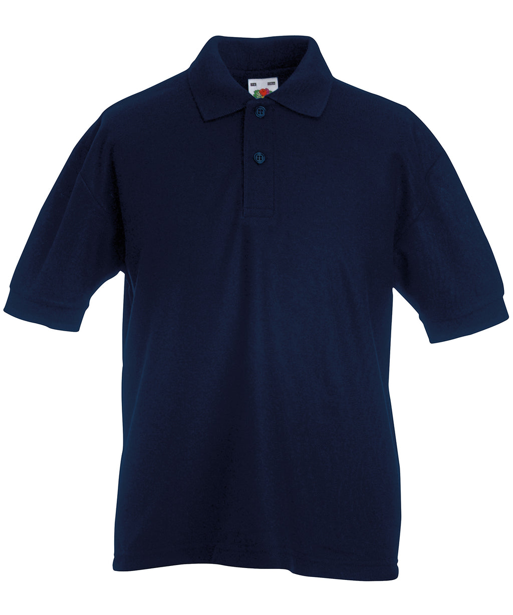 Fruit of the Loom Kids 65/35 Piqué Polo Shirt – Custom Embroidered & Printed Polo Shirts