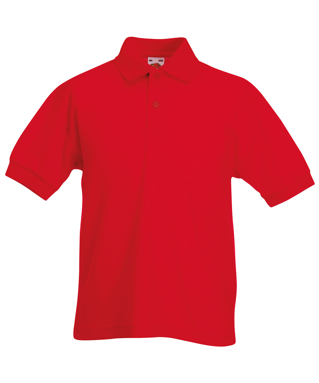Fruit of the Loom Kids 65/35 Piqué Polo Shirt – Custom Embroidered & Printed Polo Shirts