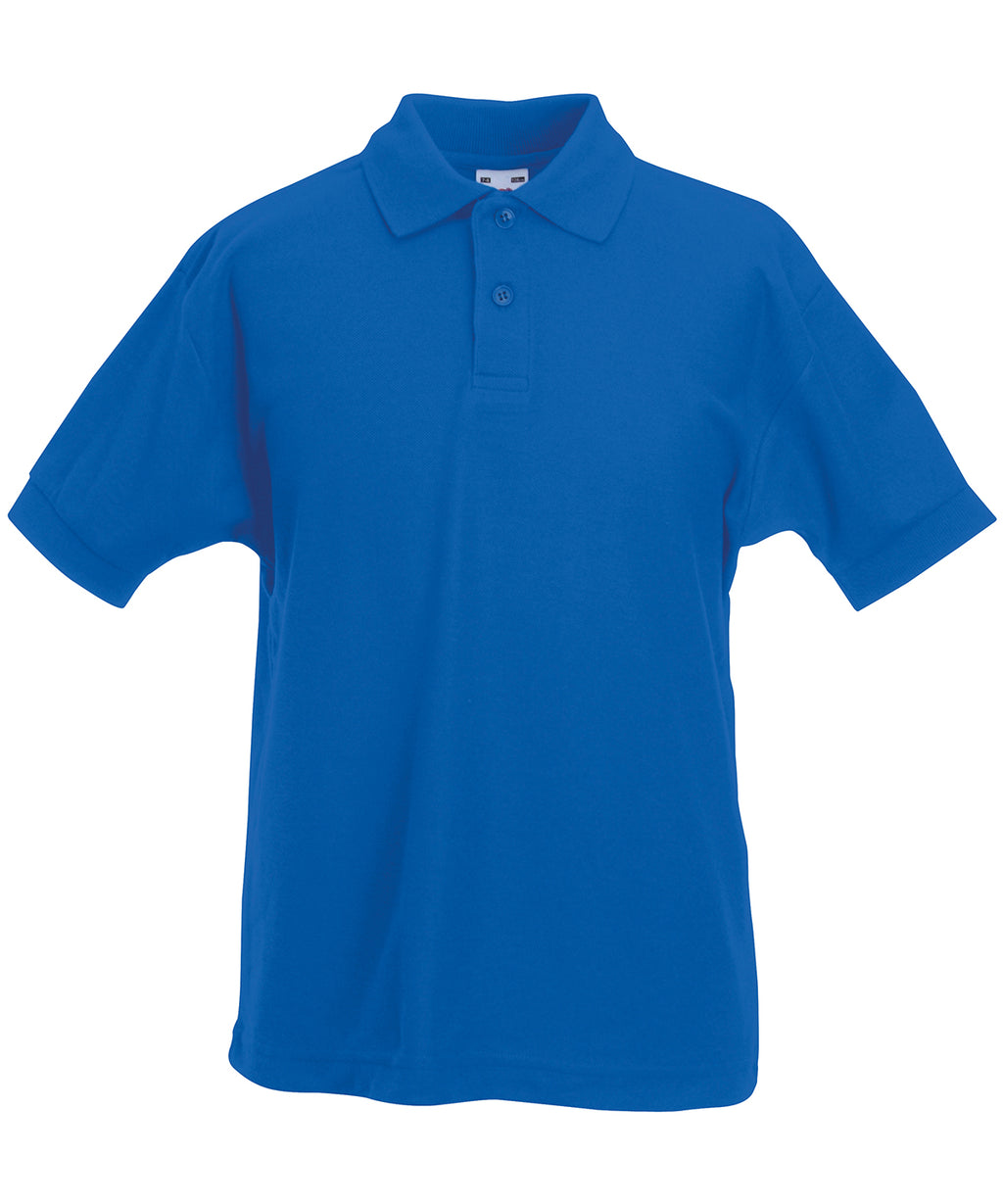 Fruit of the Loom Kids 65/35 Piqué Polo Shirt – Custom Embroidered & Printed Polo Shirts