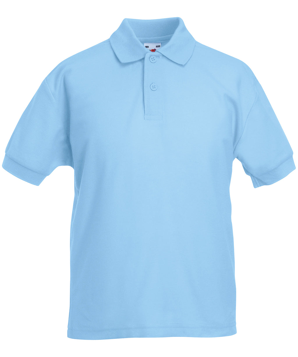 Fruit of the Loom Kids 65/35 Piqué Polo Shirt – Custom Embroidered & Printed Polo Shirts
