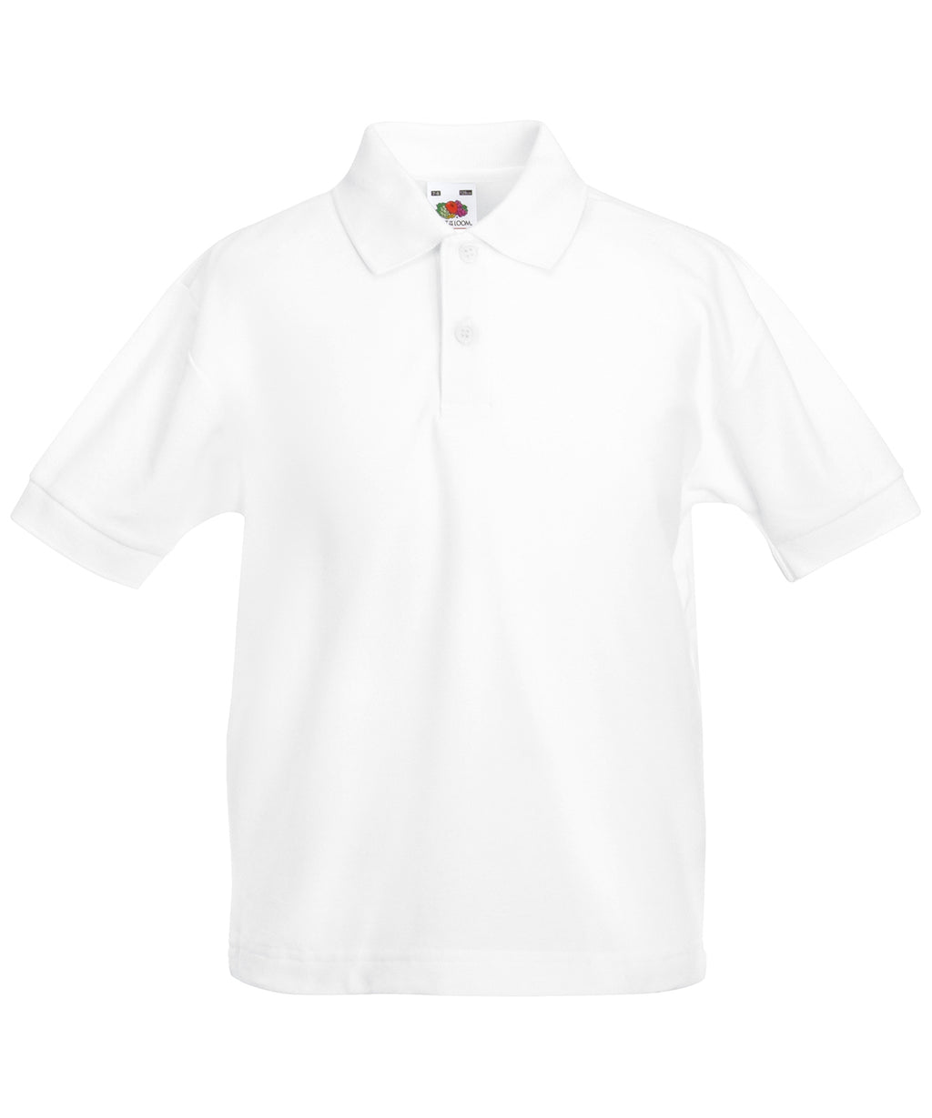 Fruit of the Loom Kids 65/35 Piqué Polo Shirt – Custom Embroidered & Printed Polo Shirts