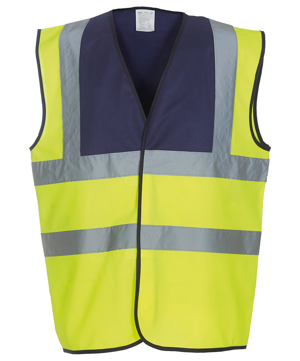 Yoko Hi-vis 2-band-and-braces Waistcoat (HVW100) Garment – Custom Embroidered & Printed Safety Vests