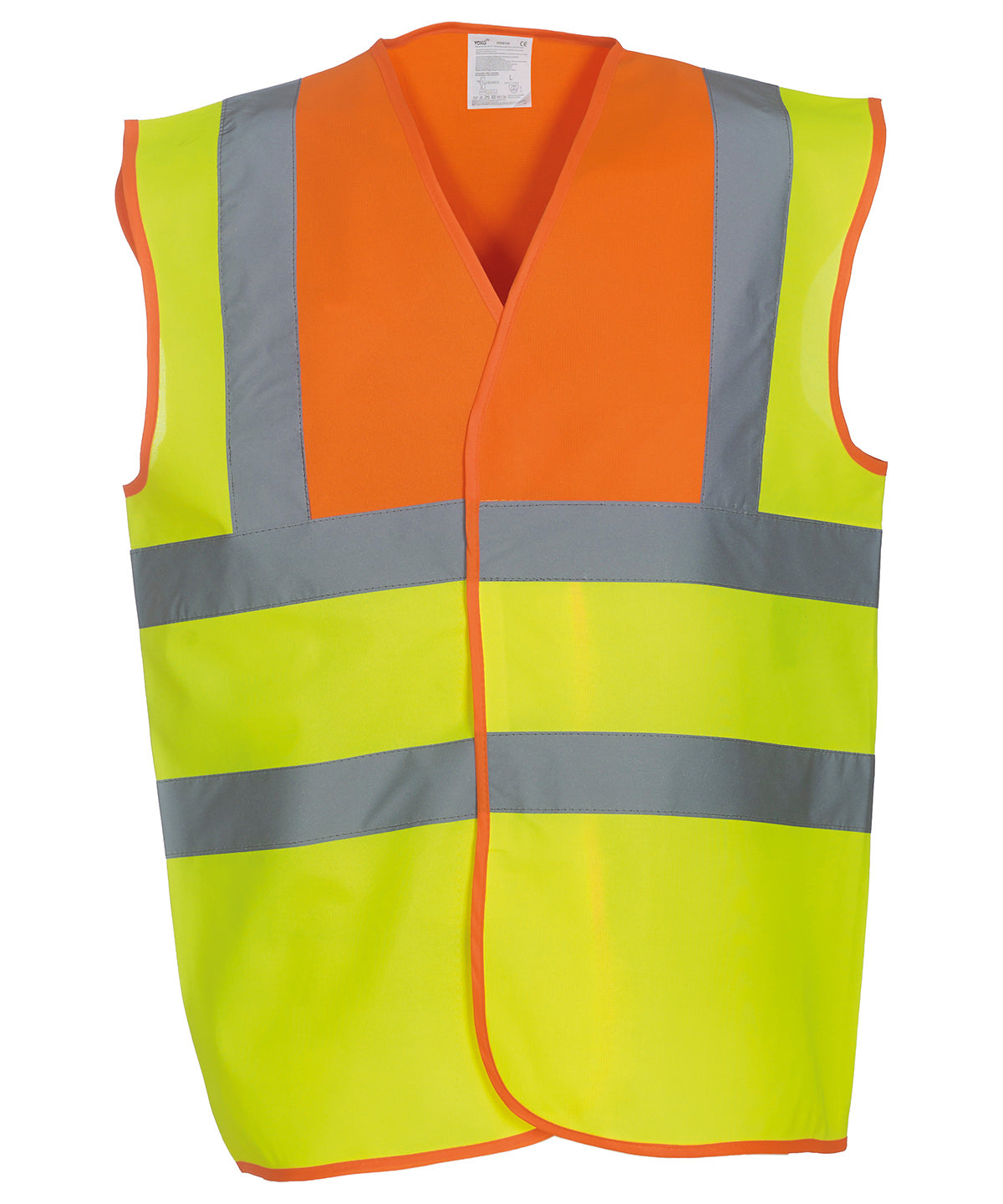 Yoko Hi-vis 2-band-and-braces Waistcoat (HVW100) Garment – Custom Embroidered & Printed Safety Vests