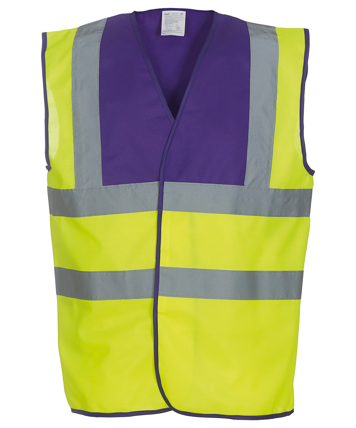 Yoko Hi-vis 2-band-and-braces Waistcoat (HVW100) Garment – Custom Embroidered & Printed Safety Vests