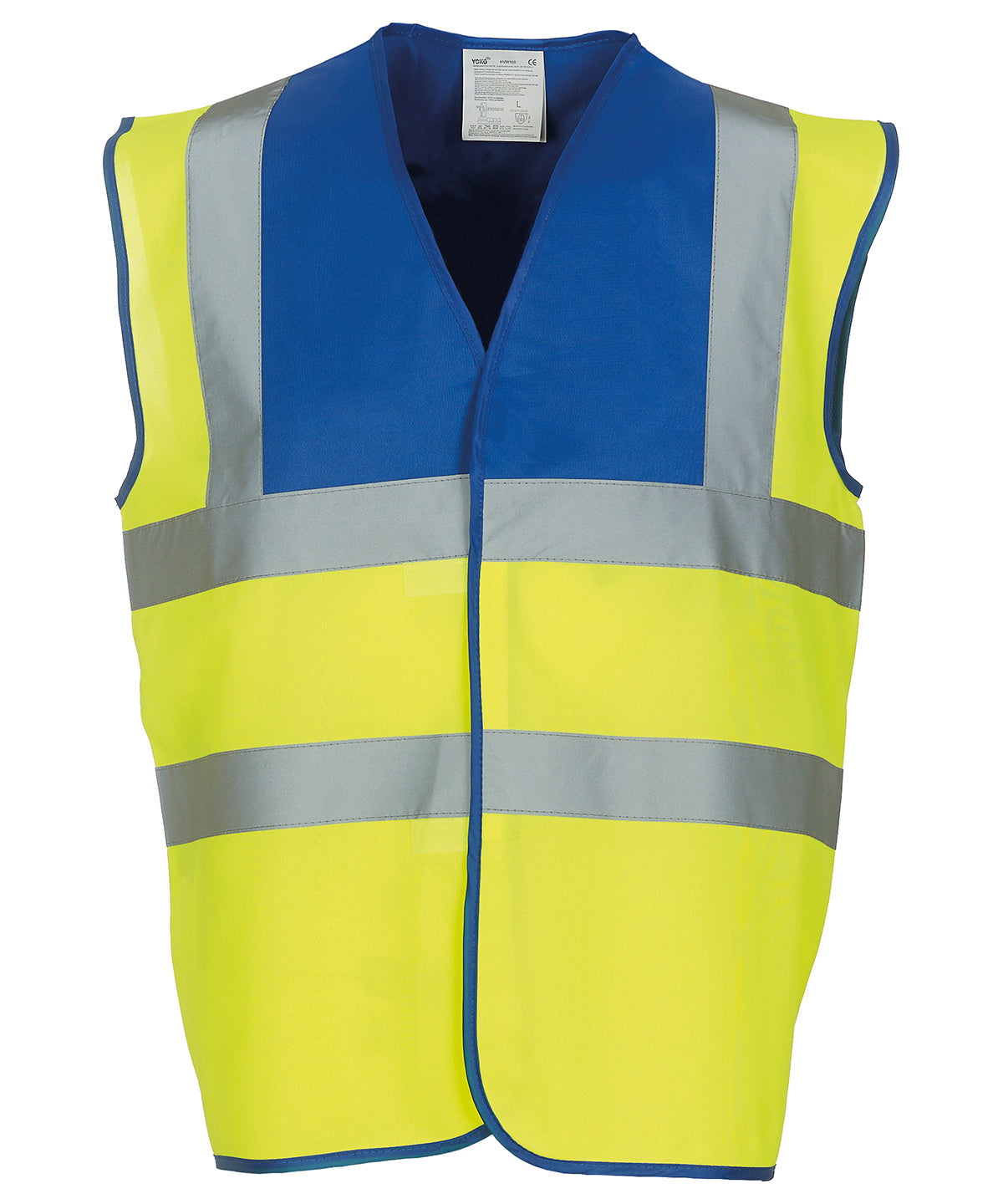Yoko Hi-vis 2-band-and-braces Waistcoat (HVW100) Garment – Custom Embroidered & Printed Safety Vests