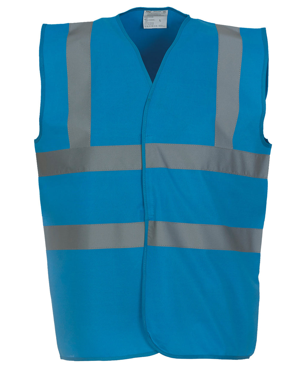 Yoko Hi-vis 2-band-and-braces Waistcoat (HVW100) Garment – Custom Embroidered & Printed Safety Vests