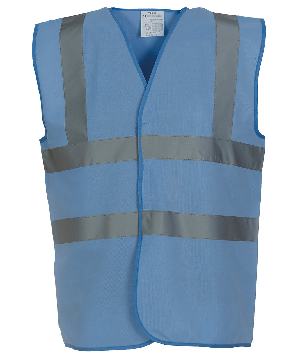 Yoko Hi-vis 2-band-and-braces Waistcoat (HVW100) Garment – Custom Embroidered & Printed Safety Vests