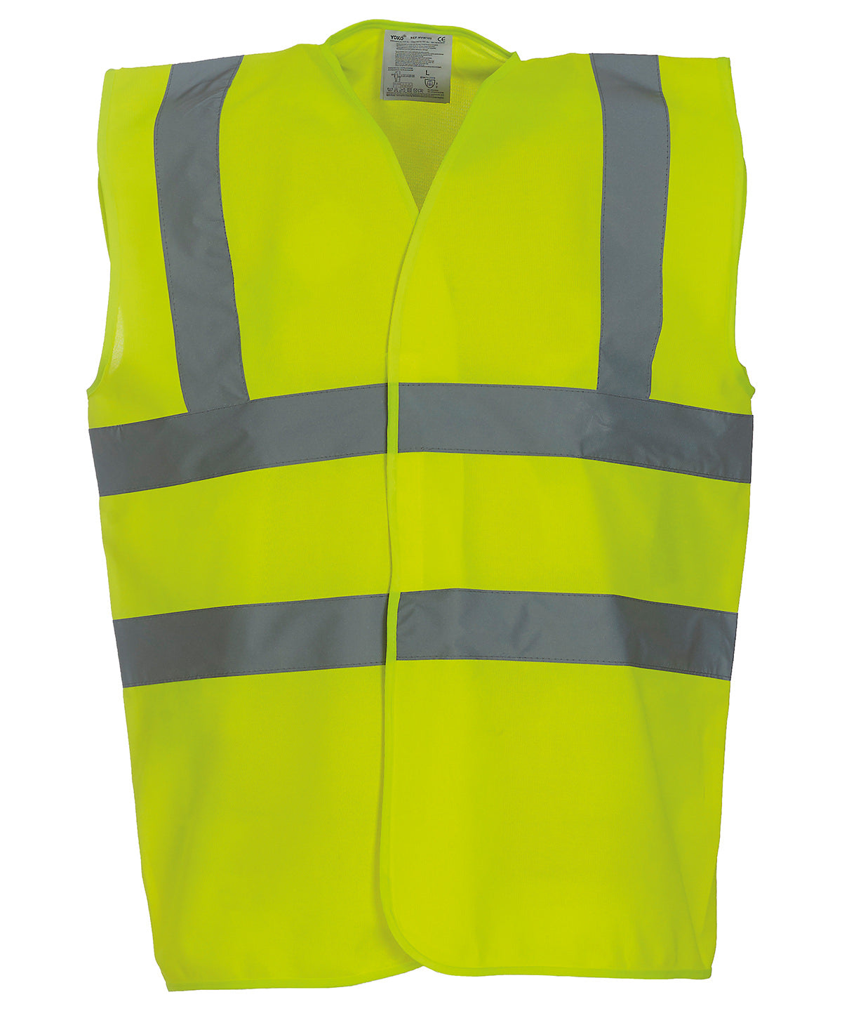 Yoko Hi-vis 2-band-and-braces Waistcoat (HVW100) Garment – Custom Embroidered & Printed Safety Vests