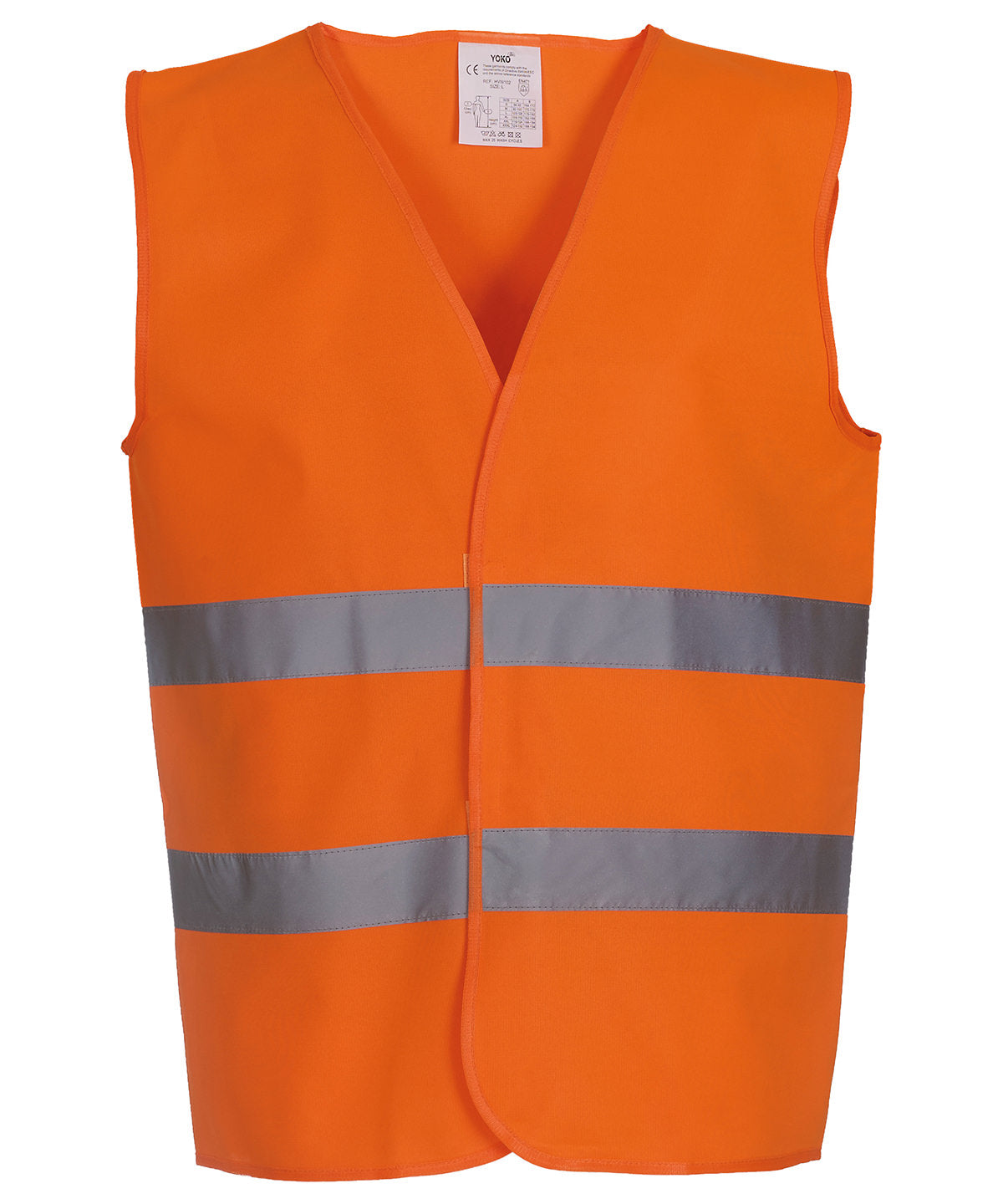 Yoko Hi-vis 2-band Waistcoat (HVW102) Garment – Custom Embroidered & Printed Safety Vests