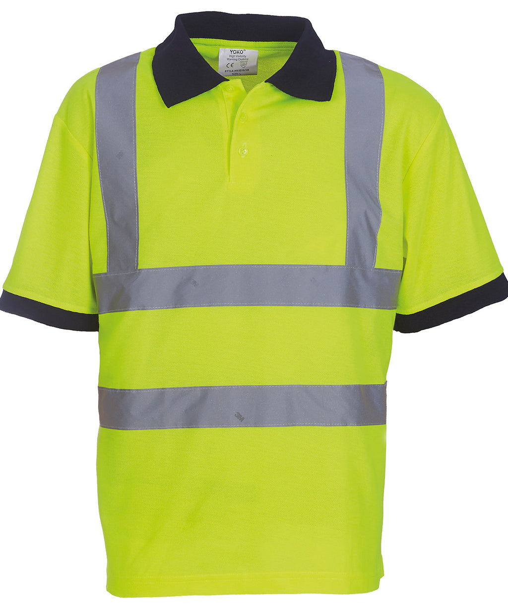 Yoko Hi-vis Short Sleeve Polo (HVJ210) – Custom Embroidered & Printed Polo Shirts