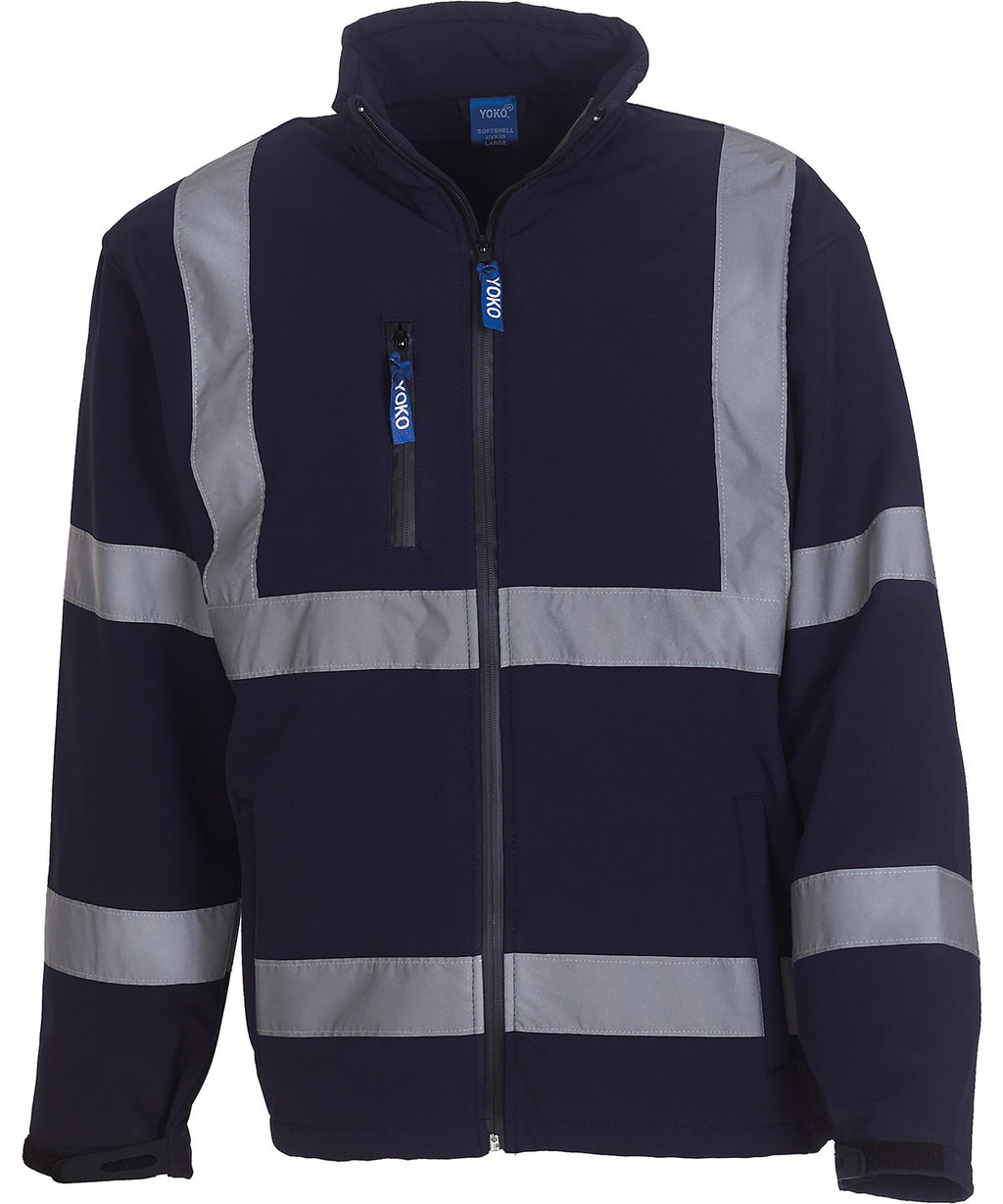 Yoko Hi-vis Softshell Jacket (HVK09) – Custom Embroidered & Printed Softshell Jackets