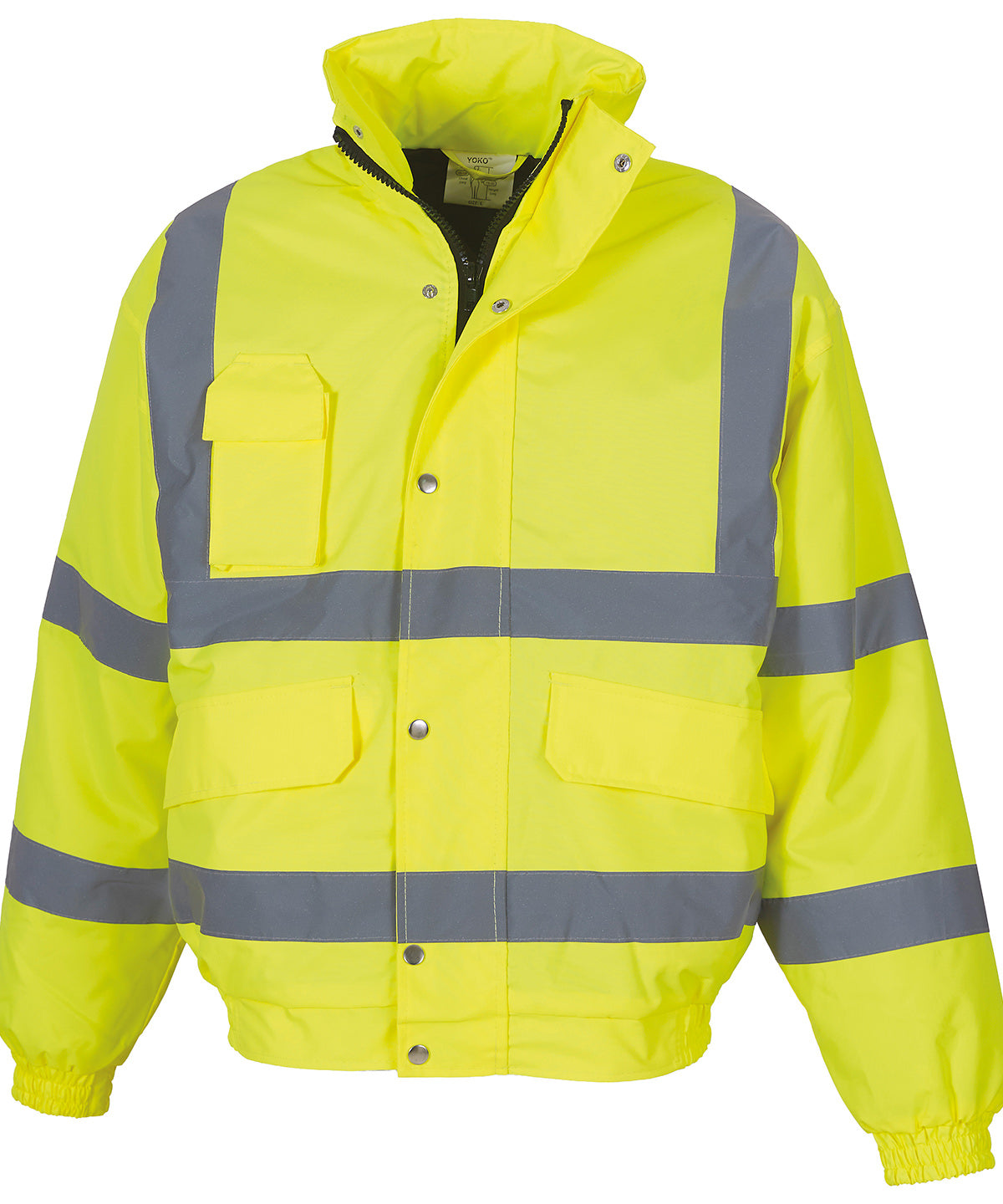 Yoko Hi-vis Classic Bomber Jacket (HVP211) – Custom Embroidered & Printed Jackets