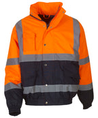 Yoko Hi-vis Two-tone Bomber Jacket (HVP218) – Custom Embroidered & Printed Jackets