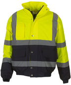 Yoko Hi-vis Two-tone Bomber Jacket (HVP218) – Custom Embroidered & Printed Jackets