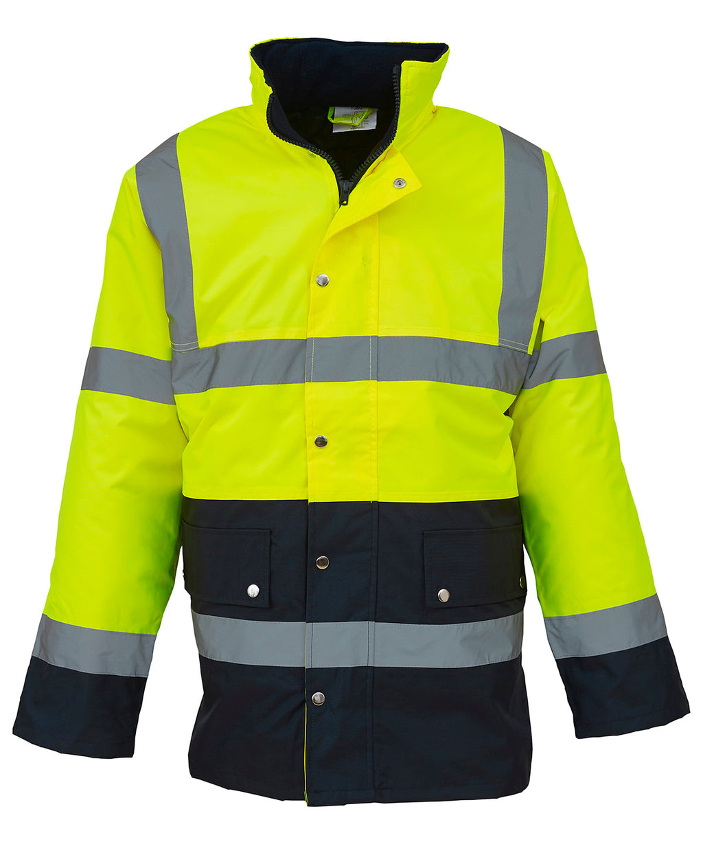 Yoko Hi-vis Two-tone Motorway Jacket (HVP302) – Custom Embroidered & Printed Jackets